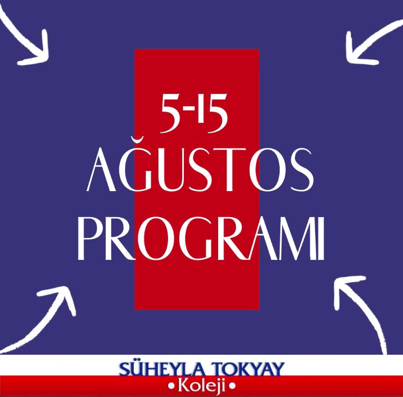 5-15 Ağustos Programı