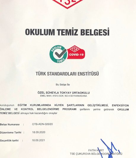 OKULUM TEMİZ BELGESİ